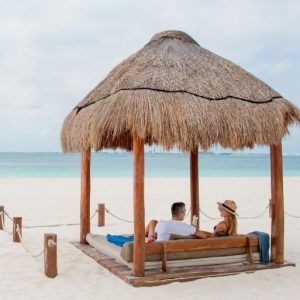 Private Beach beds - Privilege Aluxes Adults Only All Inclusive Hotel Isla Mujeres