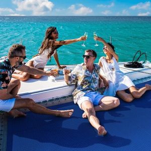 Isla Mujeres Luxury Catamaran Sailing plus Lunch and Open Bar - Cancun Tour