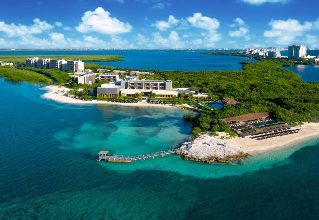 Nizcu resort spa cancun aerial view